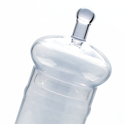 62024	 D6"H22" - GLASS APOTHECARY JAR WITH LID