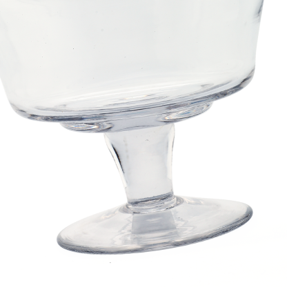 63006	 D6.5"H11" - GLASS APOTHECARY JAR WITH LID