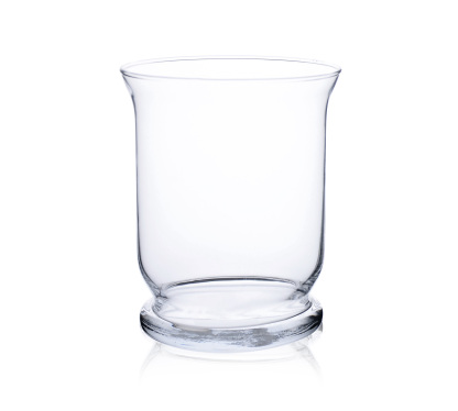 D6.5"H8" - GLASS HURRICANE VASE