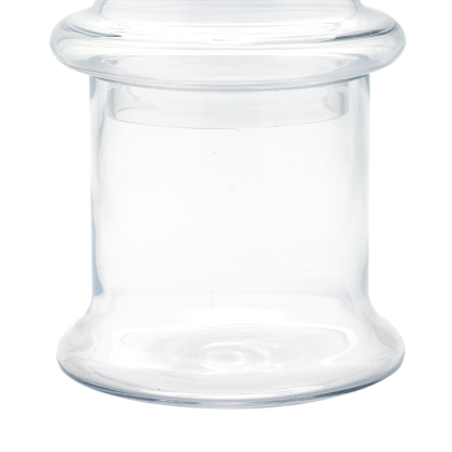 64078	 D6"H10" - GLASS APOTHECARY JAR WITH LID