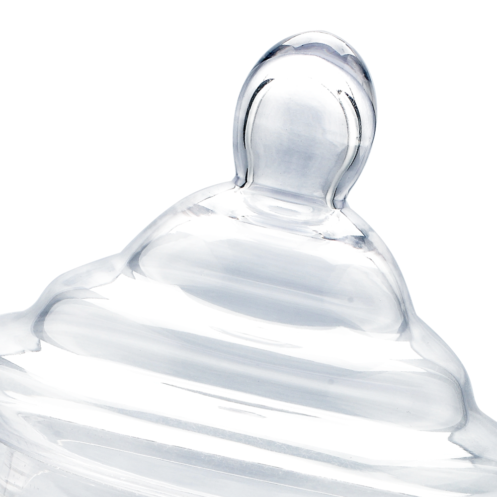 64079	 D6.5"H13" - GLASS APOTHECARY JAR WITH LID