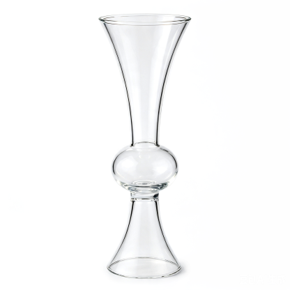 64385	 D9"H31.5" - GLASS TRUMPET VASE