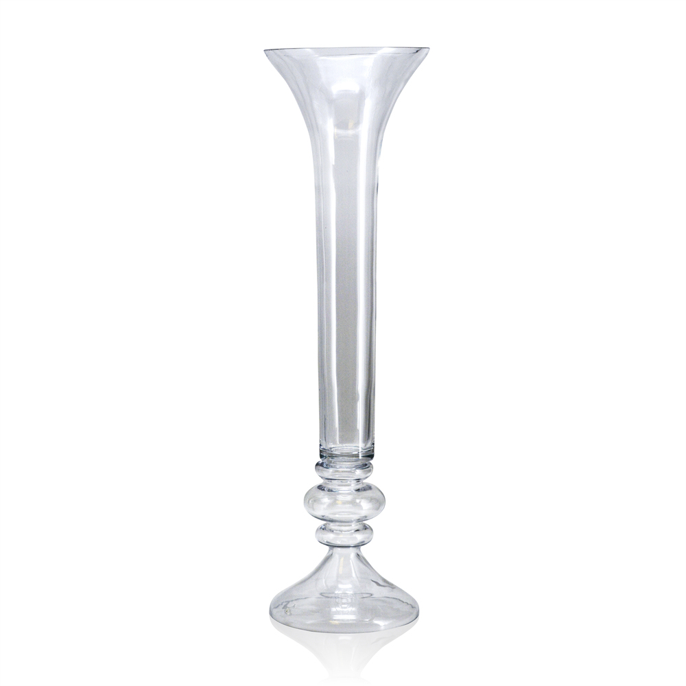 D9.5"H32.5" - GLASS VASE