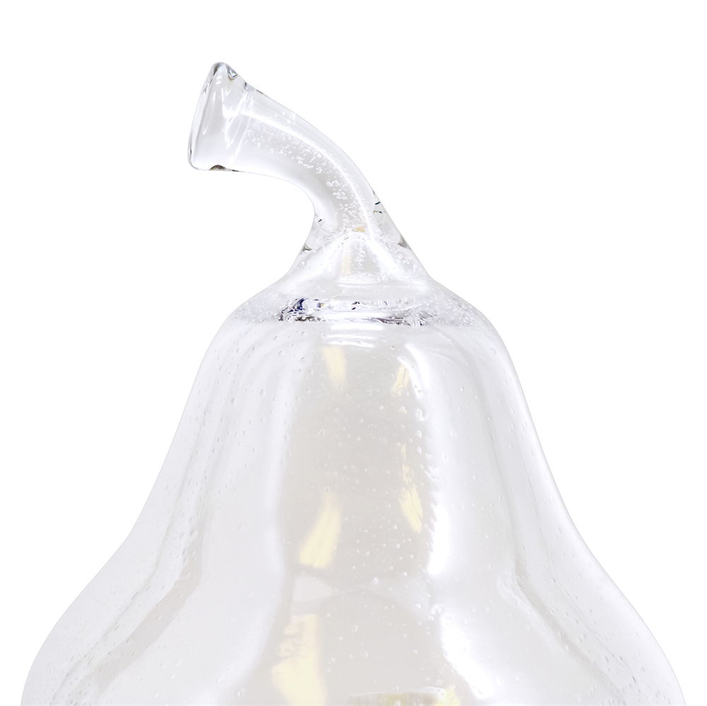 D11"H14" - CLEAR GLASS DOME CLOCHE WITH WOODEN BASE