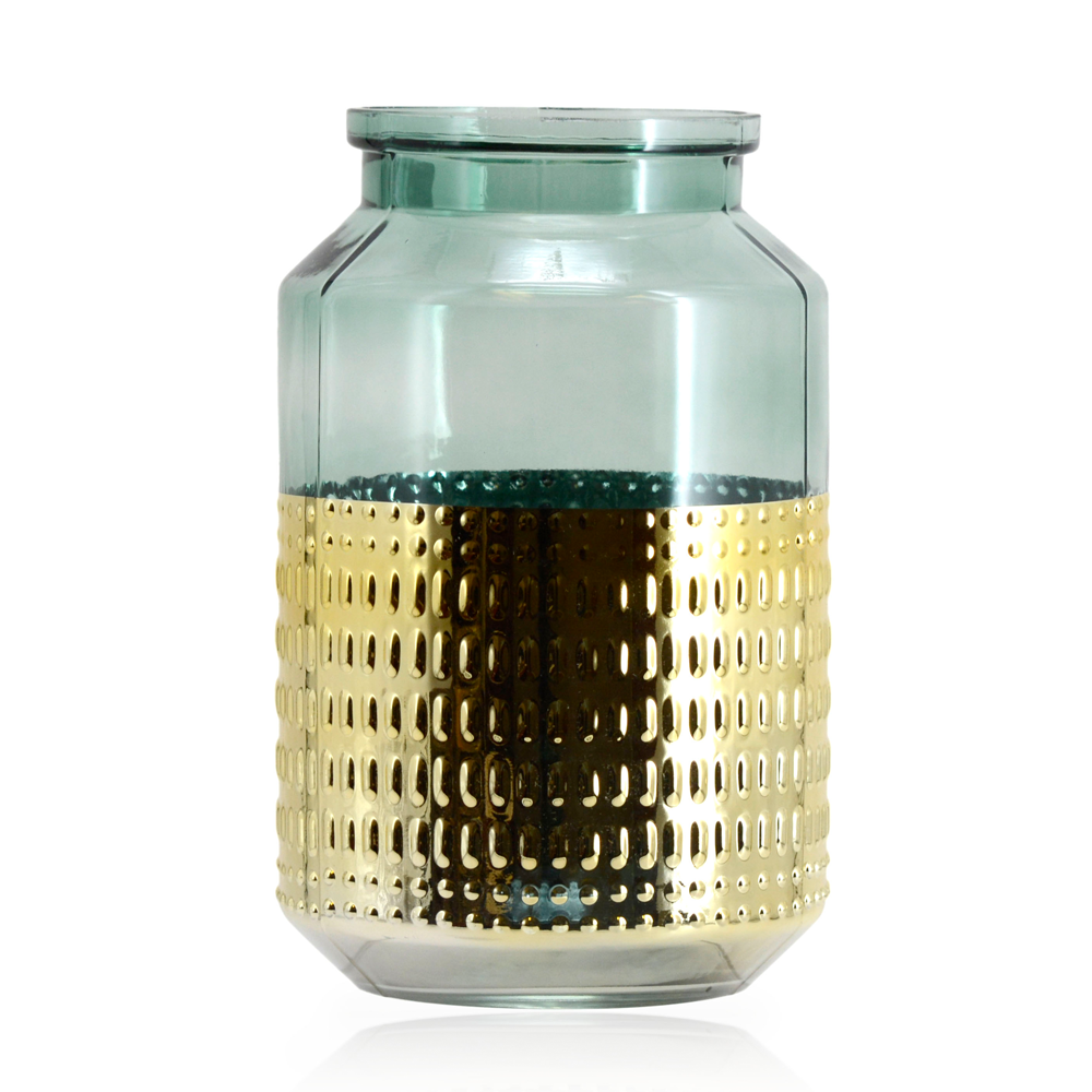 64981	 *D9.5"H14.2" - GLASS VASE