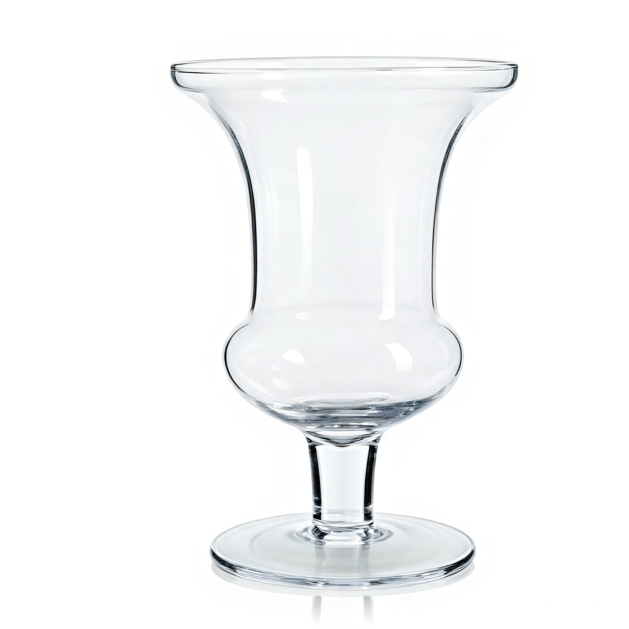 65000	 D8.5"H12" - GLASS URN VASE