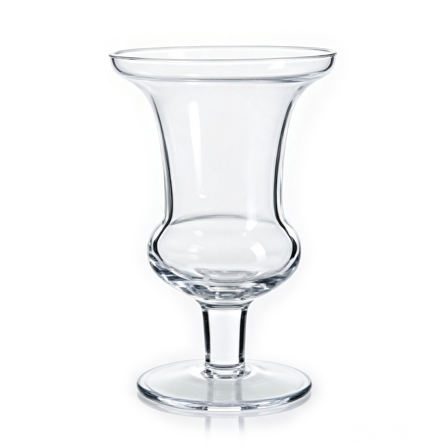 65023	 D5"H7.5" - GLASS URN VASE