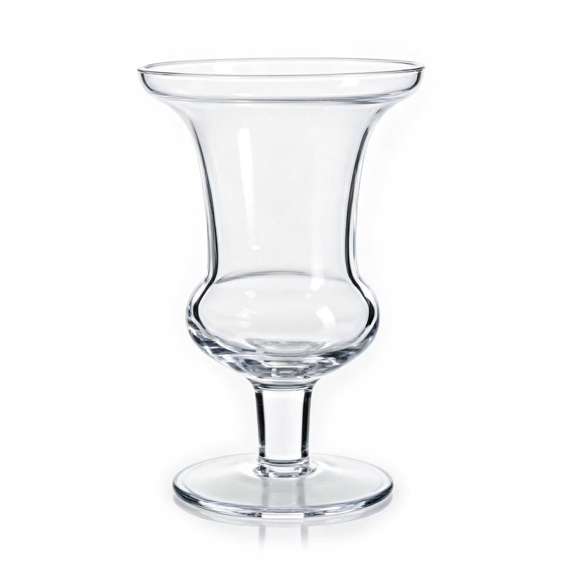 65023	 D5"H7.5" - GLASS URN VASE