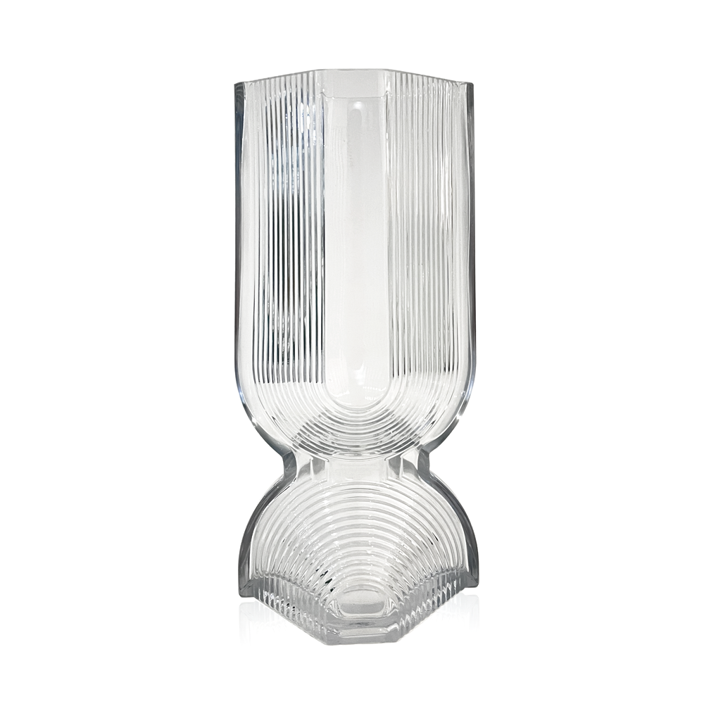 65040	 L5.1W4.3H11" - GLASS VASE