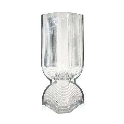 65040	 L5.1W4.3H11" - GLASS VASE