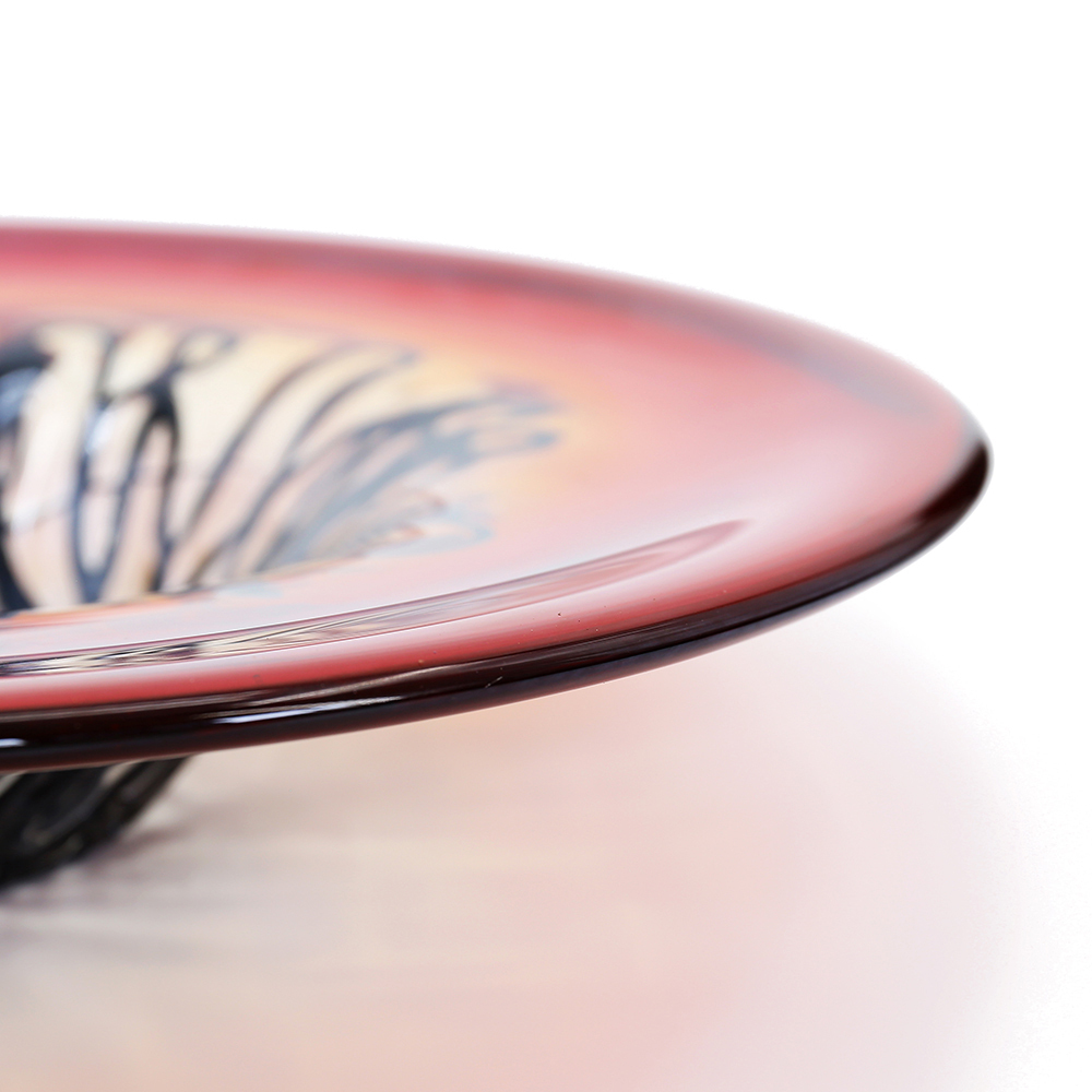 85480	 D25.5"H6" - ART GLASS WALL PLATE
