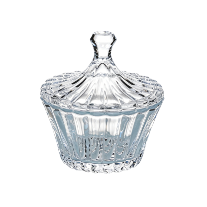 68023	 D6"H6" - GLASS JAR WITH LID