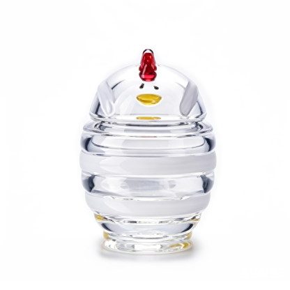 68070-1	 L3.7"W3.7"H5.1" - GLASS JAR WITH LID