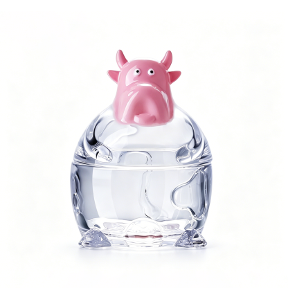 68076-1	 L4.13W4.13H5.51" - GLASS JAR WITH LID