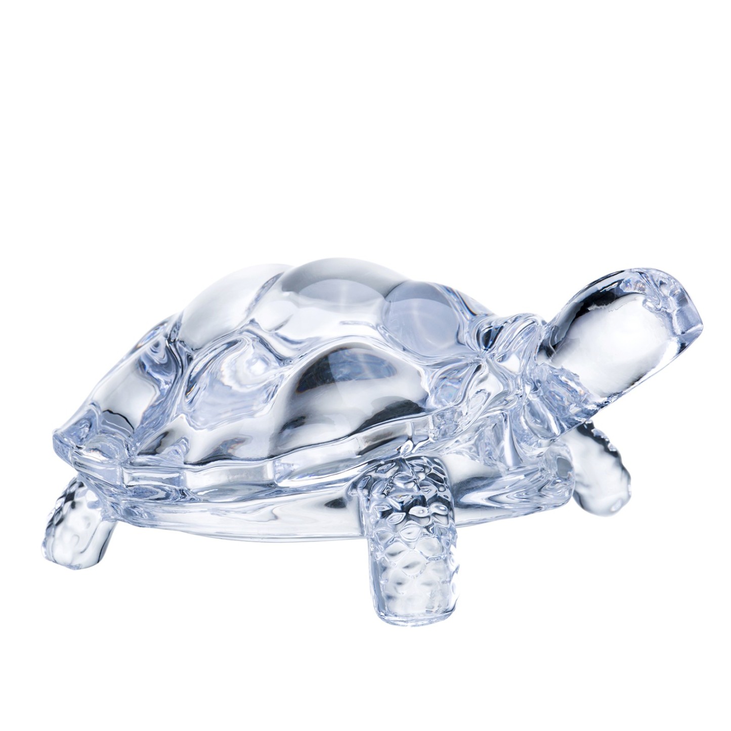 68036	 L7"W5"H3" - GLASS TURTLE FIGURINE