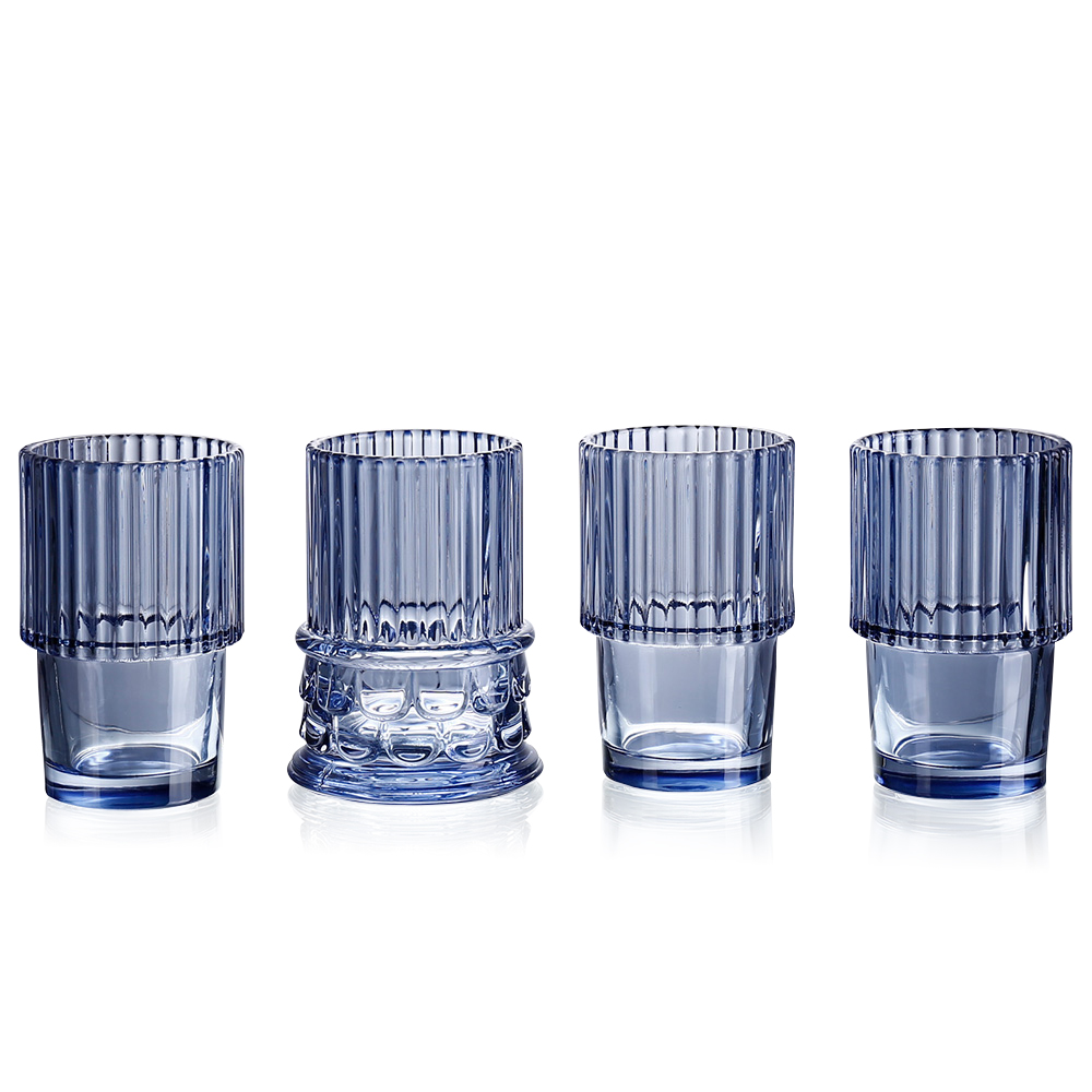 68115	 D3.27"H11.61" - SET OF 4 STACKABLE GLASSES