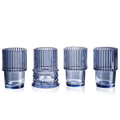 68115	 D3.27"H11.61" - SET OF 4 STACKABLE GLASSES