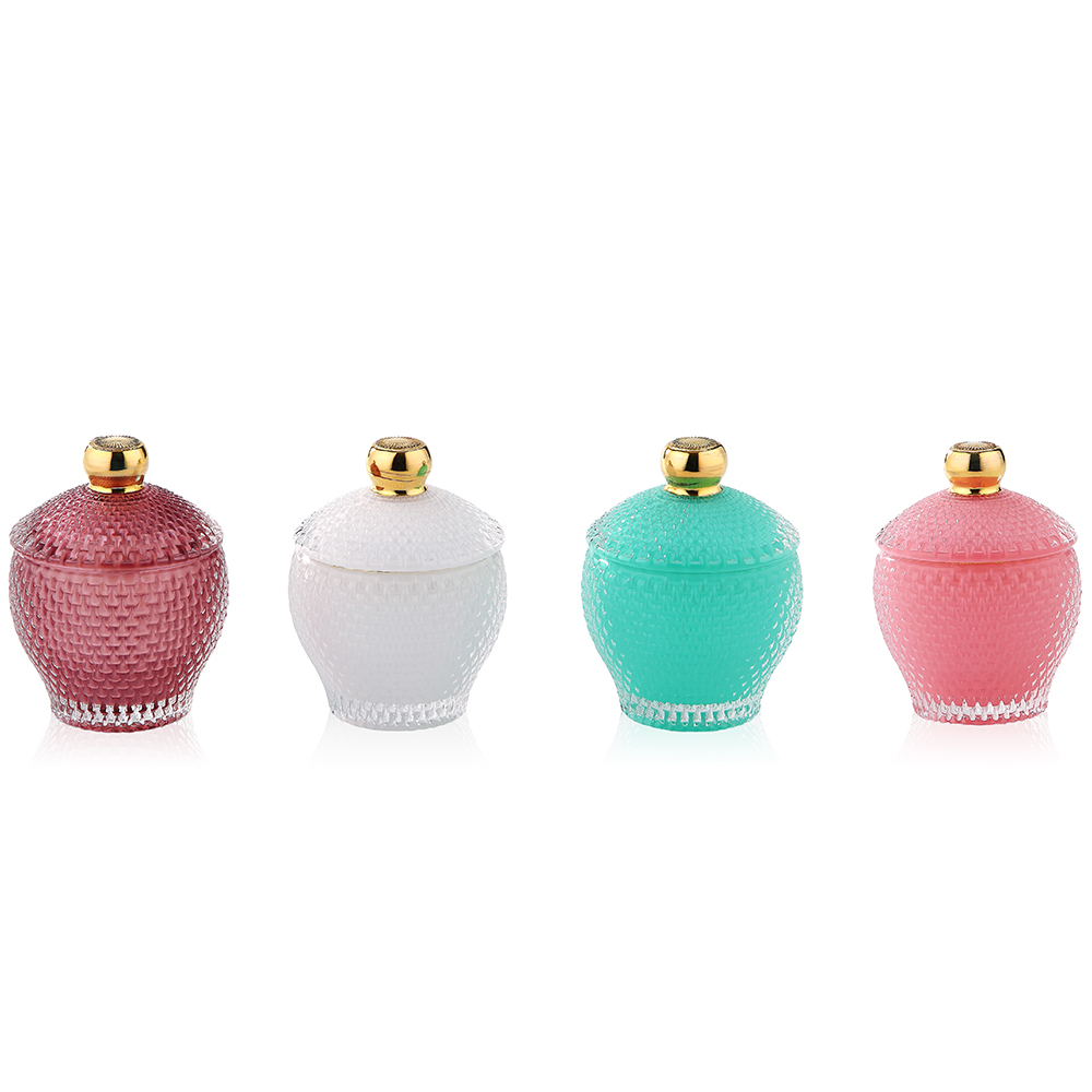 68447ASST	 D3"H4" - ASSORTED COLORS CANDY JARS