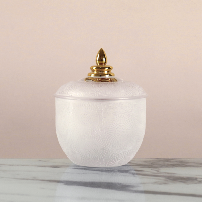 68460	 D4.5"H5.5" - GLASS JAR WITH LID