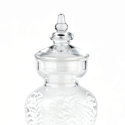 69252	 D5.7"H15.5" - GLASS JAR WITH LID