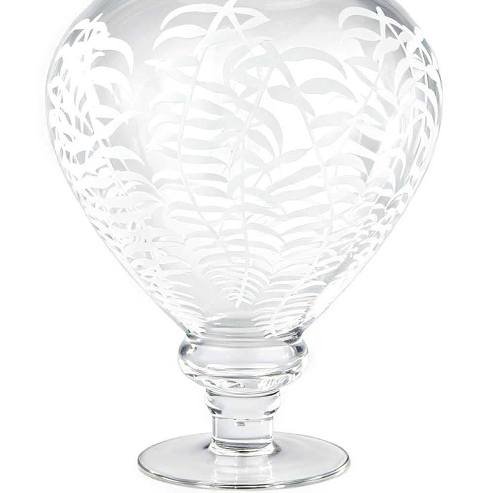 69254	 D8.5"H21.7" - GLASS JAR WITH LID