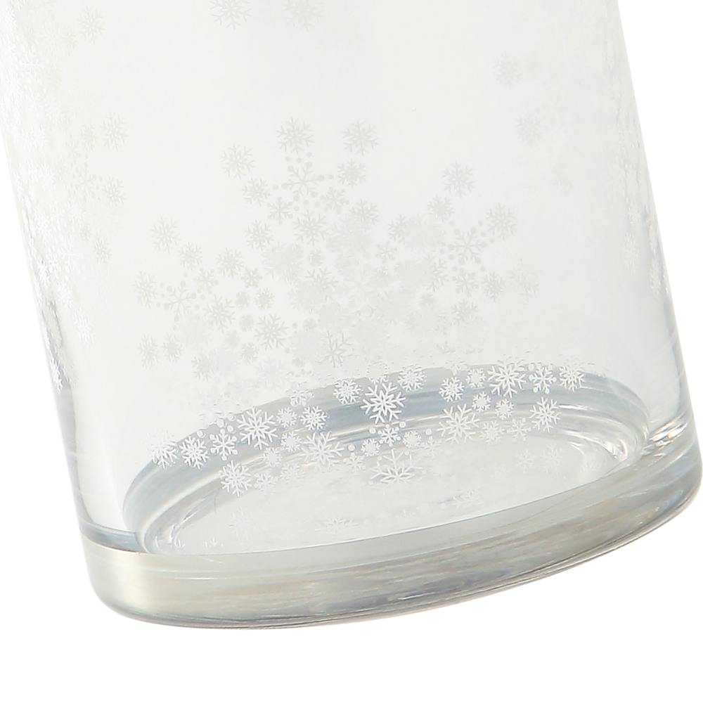 69320	 *D4.7"H7.9" - GLASS VASE WITH SILVER RIM