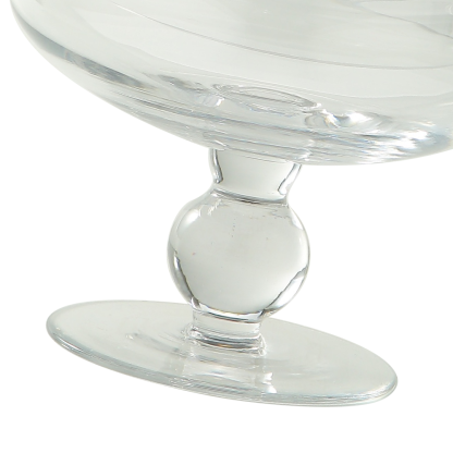 69329	 D6.5"H9" - GLASS APOTHECARY JAR WITH LID