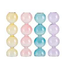 69400ASST-1 D2.4'' H8.7'' 4ASST COLORS GLASS  16PCS/CASE