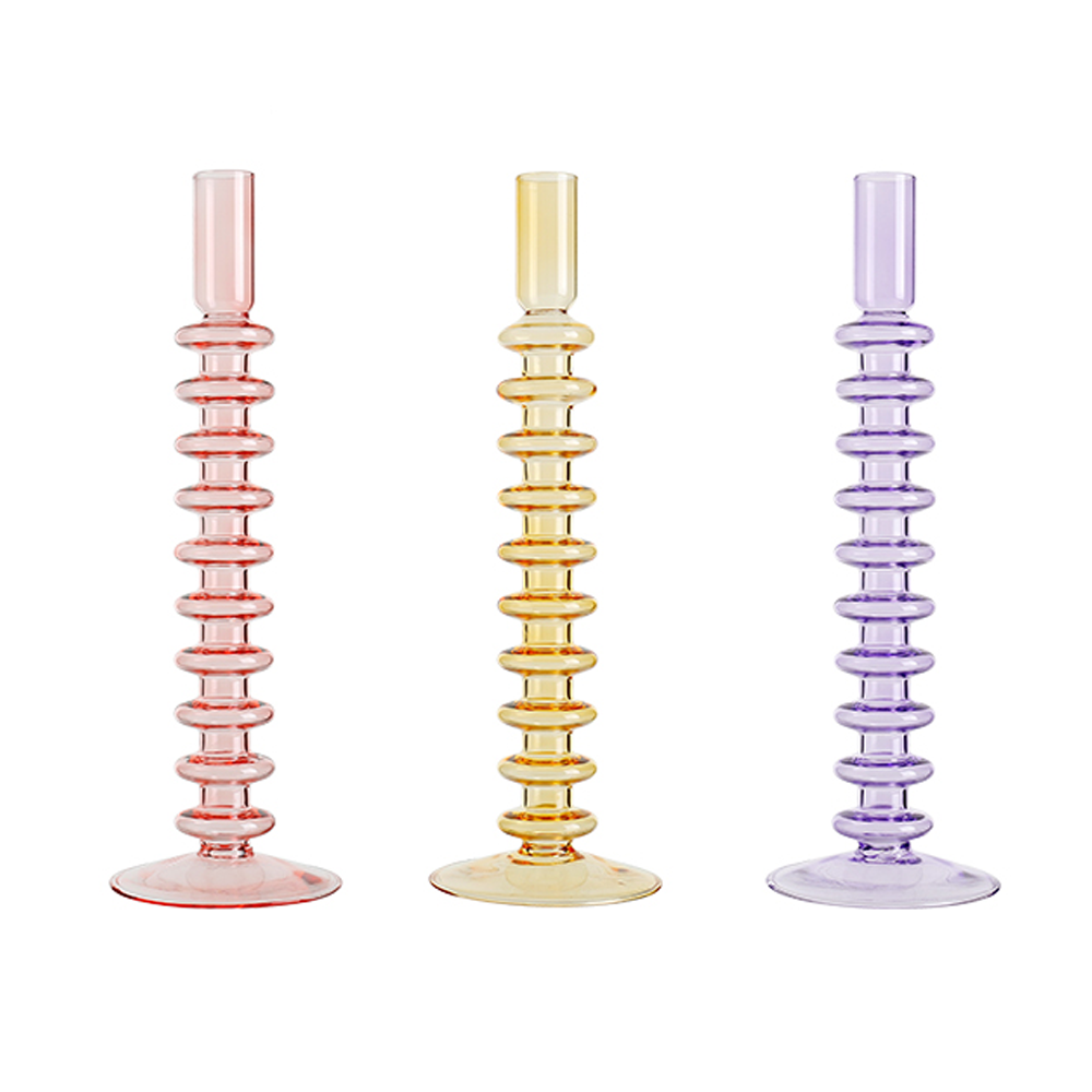 69407ASST-1 D3.5'' H11''   6ASST COLORS GLASS  12PCS/CASE