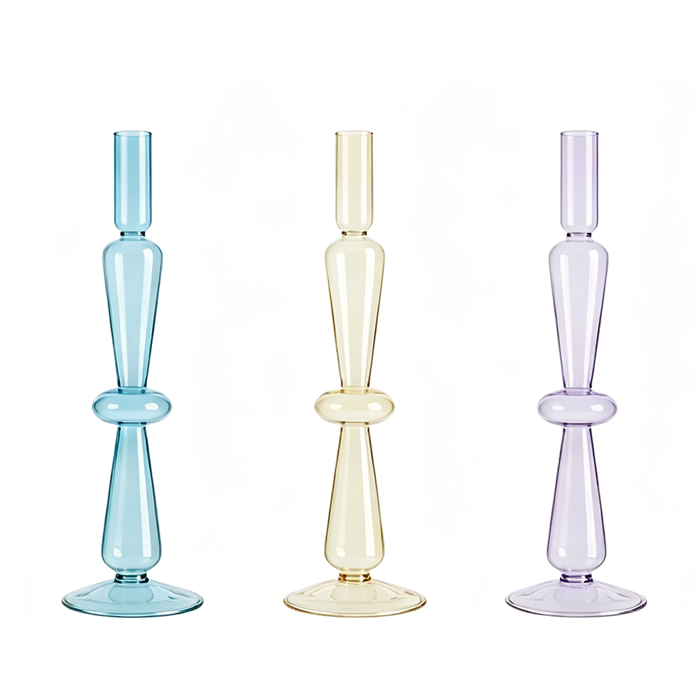 69408ASST-1 D3.5'' H11.8''   6ASST COLORS GLASS  12PCS/CASE