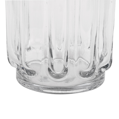 GA78050	 L5.51"W5.51"H7.09"GLASS VASE