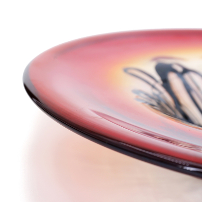85480	 D25.5"H6" - ART GLASS WALL PLATE