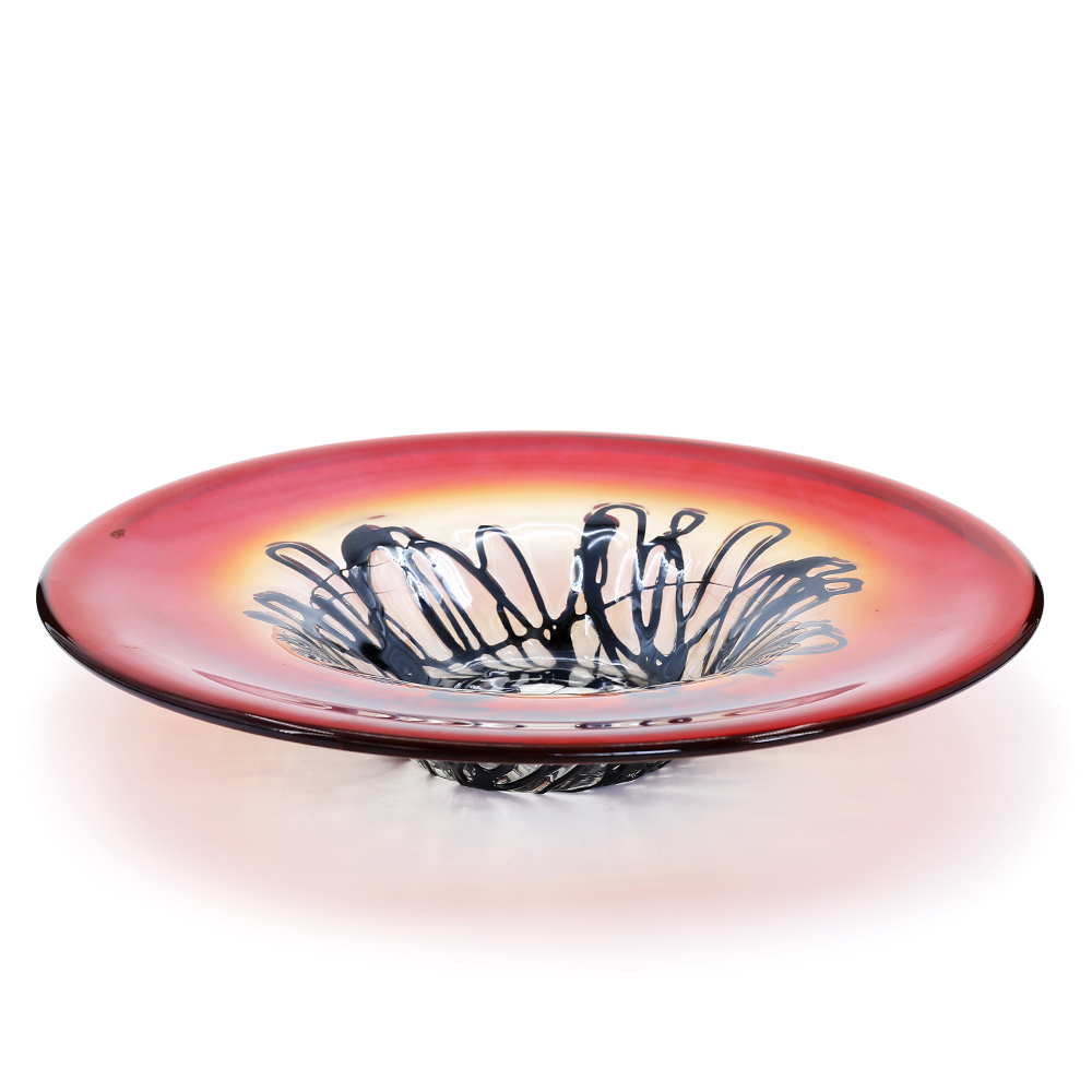 85480	 D25.5"H6" - ART GLASS WALL PLATE