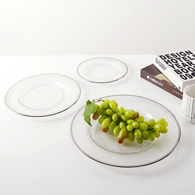 72228	 D8.3"H0.8" - GLASS PLATE AND STAND