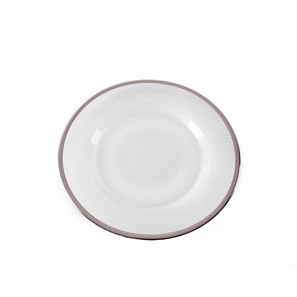 72228	 D8.3"H0.8" - GLASS PLATE AND STAND