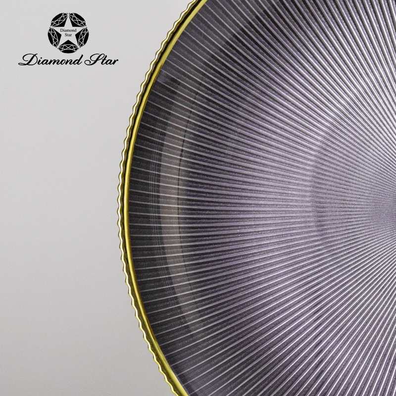 72237	 D8.3"H0.98" - GLASS PLATE AND STAND