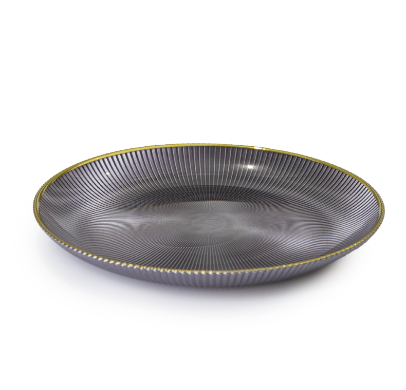 72237	 D8.3"H0.98" - GLASS PLATE AND STAND