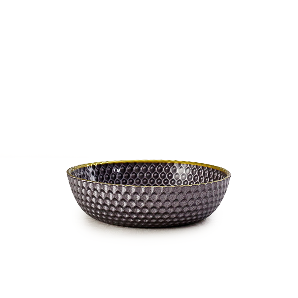 72246	 D7.1"H1.97" - DECORATIVE GLASS BOWL