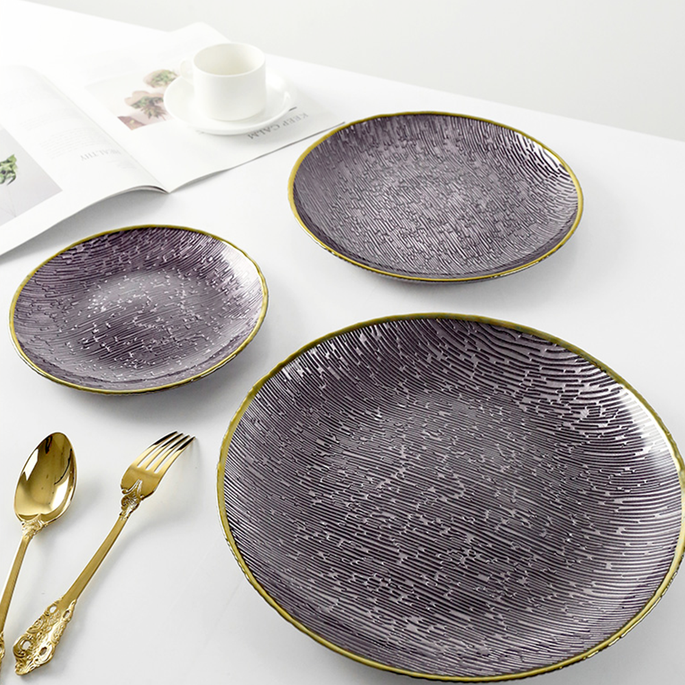 72248	 D8.3"H1.4" - GLASS PLATE AND STAND