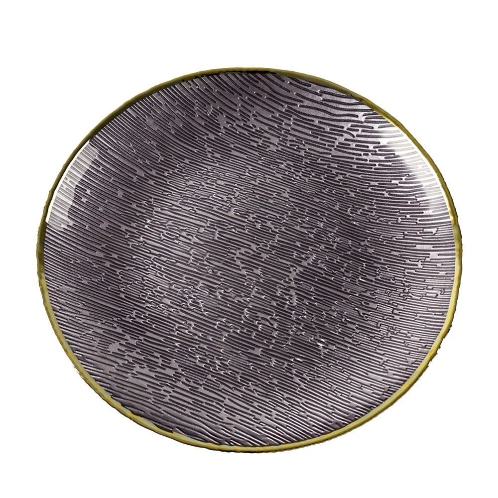 72250	 D12.2"H1.4" - GLASS PLATE AND STAND