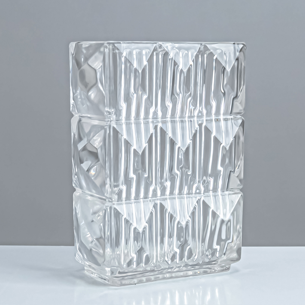 74148 L5.1W3.1H7.9" - GLASS VASE