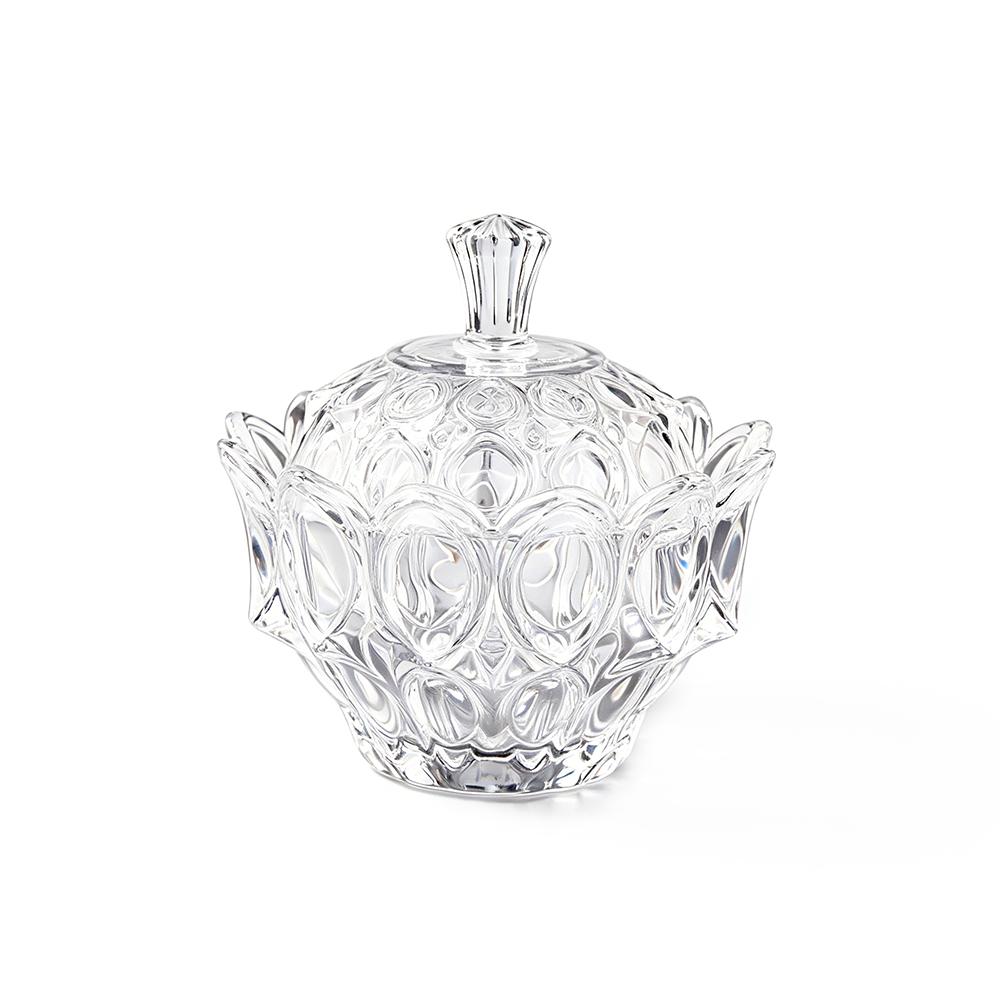 75334	 D4.5"H4.5" - GLASS JAR WITH LID