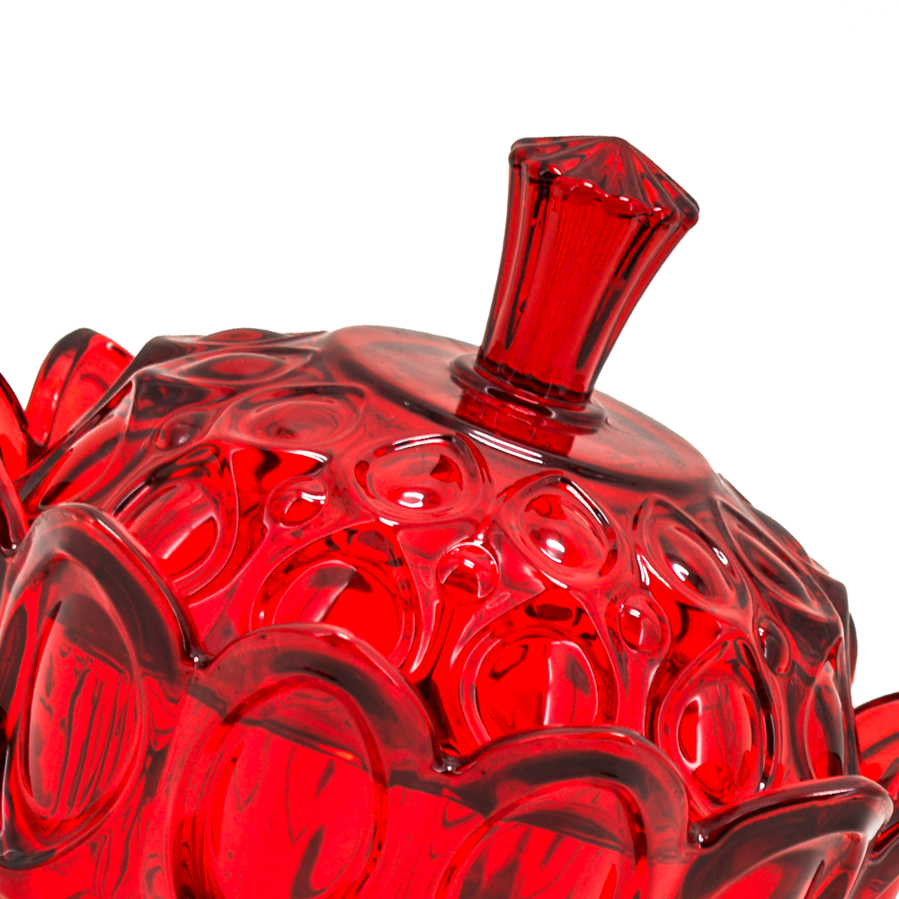 75336r	 D6.7"H7.1" - GLASS JAR WITH LID
