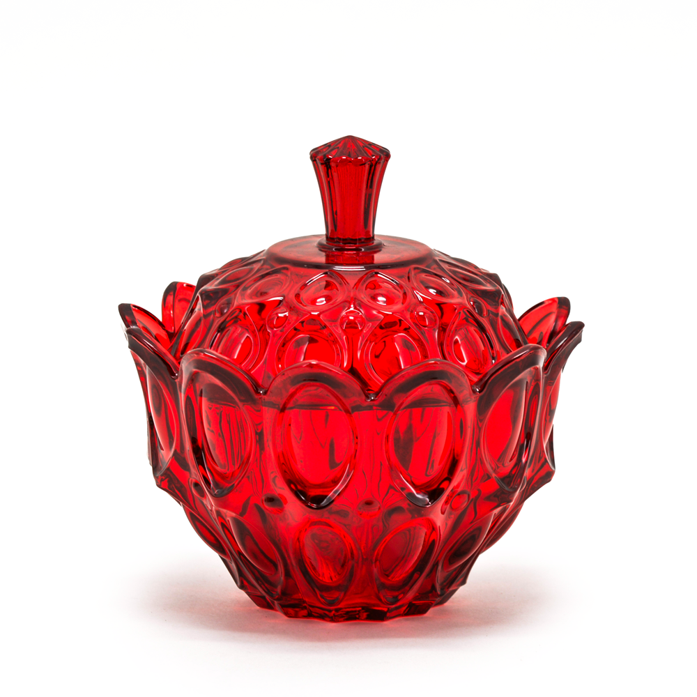 75336r	 D6.7"H7.1" - GLASS JAR WITH LID
