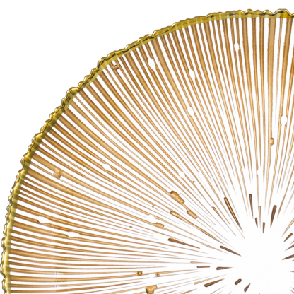 75370	 D13"H1.2" - GLASS PLATE AND STAND