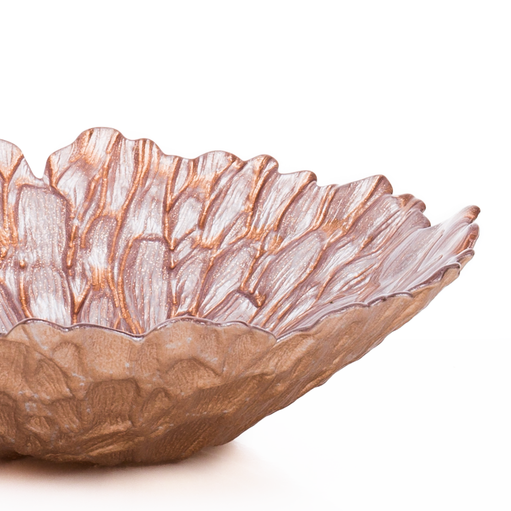 75372	 D11.8"H3.7" - DECORATIVE GLASS BOWL