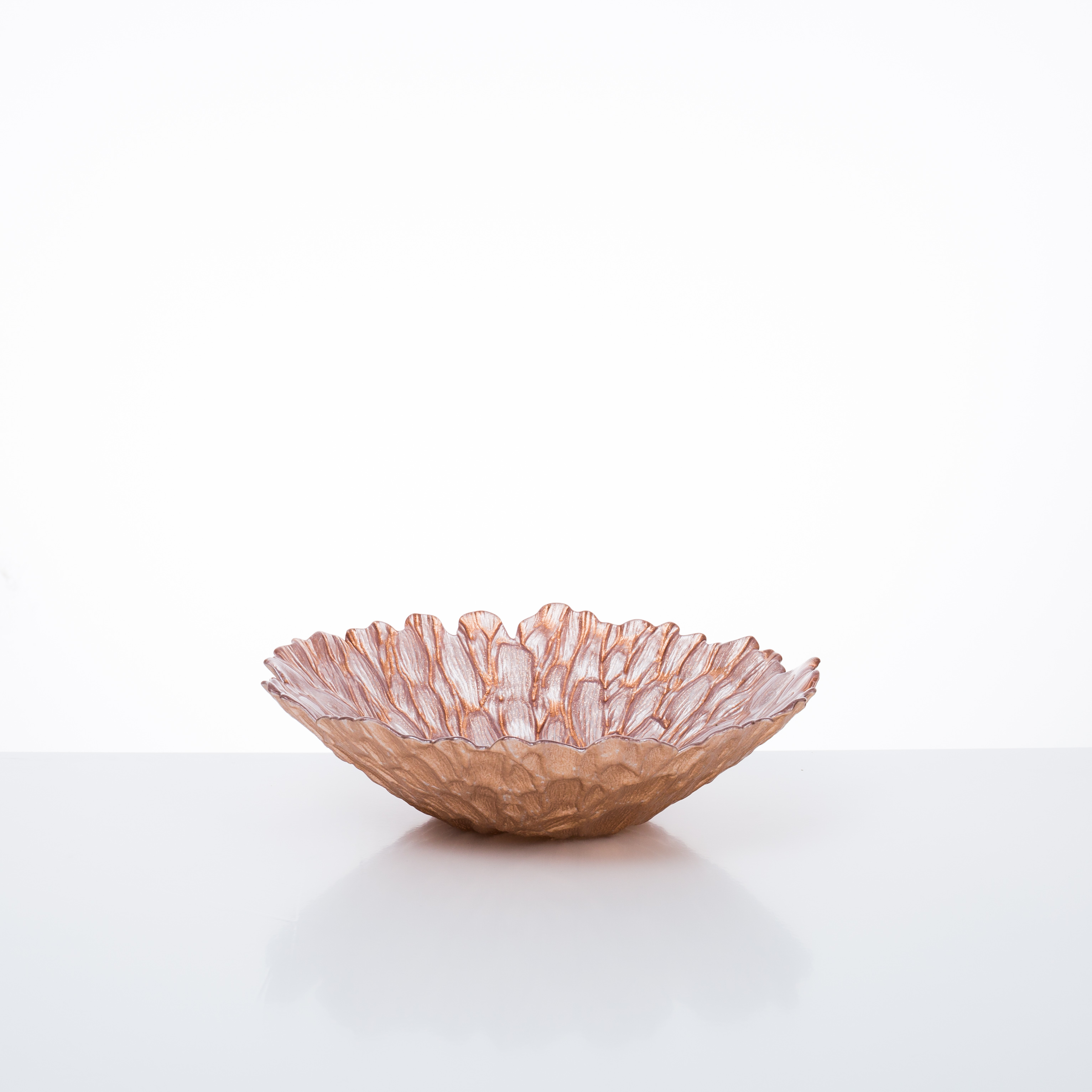 75372	 D11.8"H3.7" - DECORATIVE GLASS BOWL