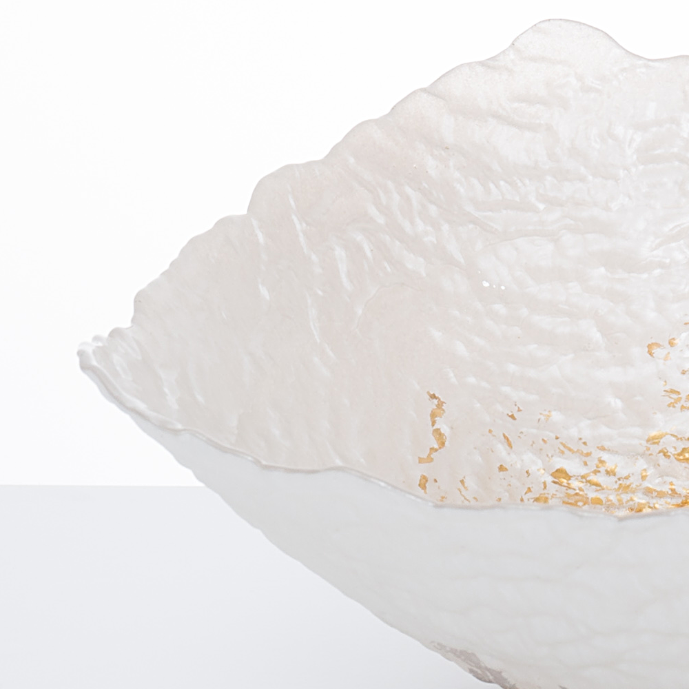 75375G	 D13"H4.3" - DECORATIVE GLASS BOWL