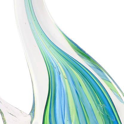 76120	 L6.5"W2"H12" - GLASS FISH FIGURINE