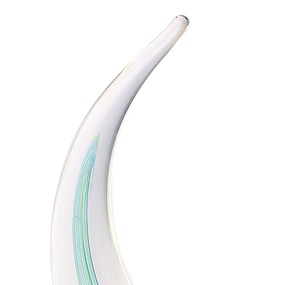 76120	 L6.5"W2"H12" - GLASS FISH FIGURINE